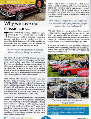 Why we love our classic cars - Vantagepoint magazine