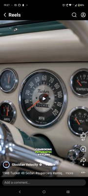 Tucker odometer dispensing with numbers, Speedo again random smattering of numbers