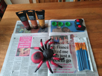 Materials and tools prepared.