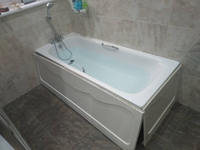 Full of water for weight during the overnight settling of the sealant.