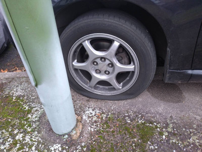 Not a great start to the day!