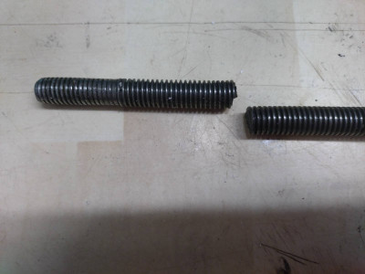 The jack's centre rod after my error!