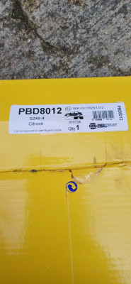 Rear discs part number