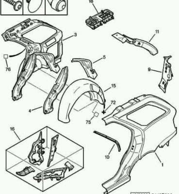 Xsara Rear Boot Trim
